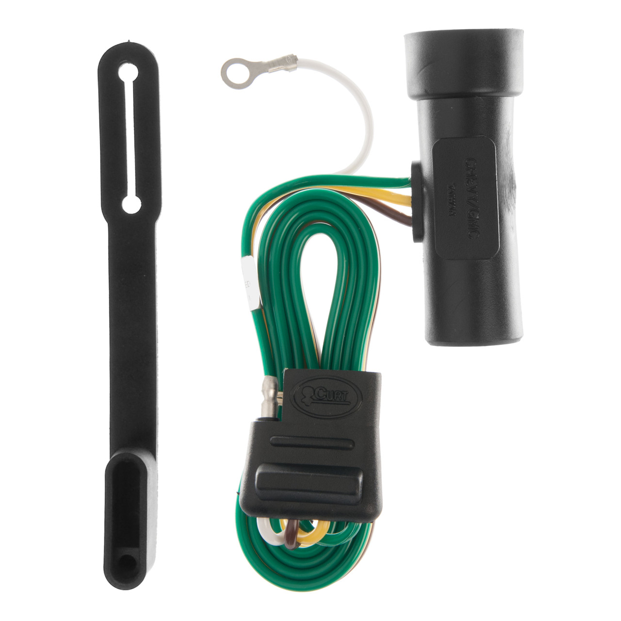 75 - 84 Chevrolet C20 Excluding with 10" step bumper Curt 2", Class 4 Trailer Tow Hitch + 4-flat Wiring Kit 14082