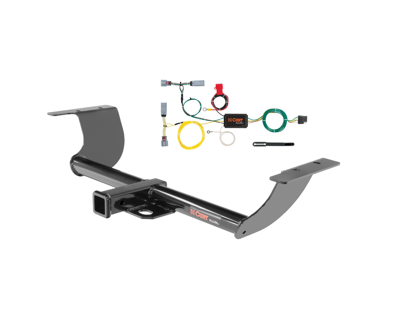 15 - 23 Chrysler 300 Curt 2", Class 3 Trailer Tow Hitch + 4-flat Wiring Kit 13236