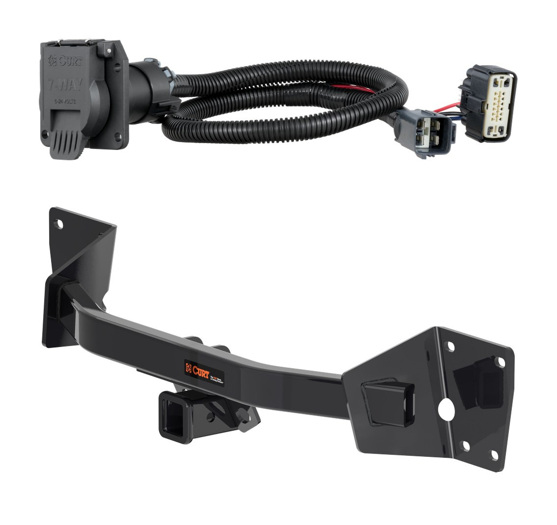 2020 - 2025 Cadillac XT6 Curt 2", Class 3 Trailer Tow Hitch + 7-way Wiring Kit 13482
