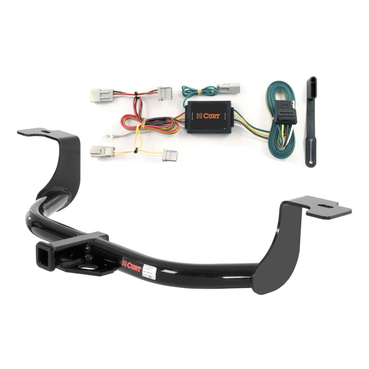 11 - 14 Acura TSX Wagon Curt 1-1/4", Class 1 Trailer Tow Hitch + 4-flat Wiring Kit 11085