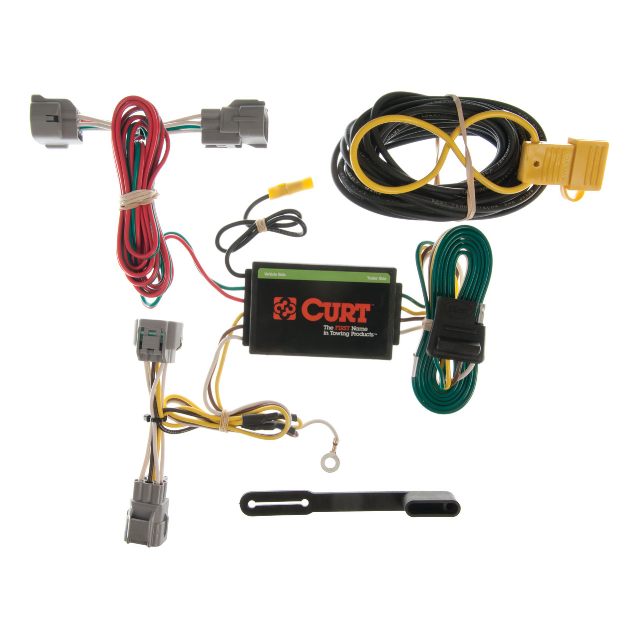 1994 - 1998 Jeep Grand Cherokee Curt 2", Class 3 Trailer Tow Hitch + 4-flat Wiring Kit 13048