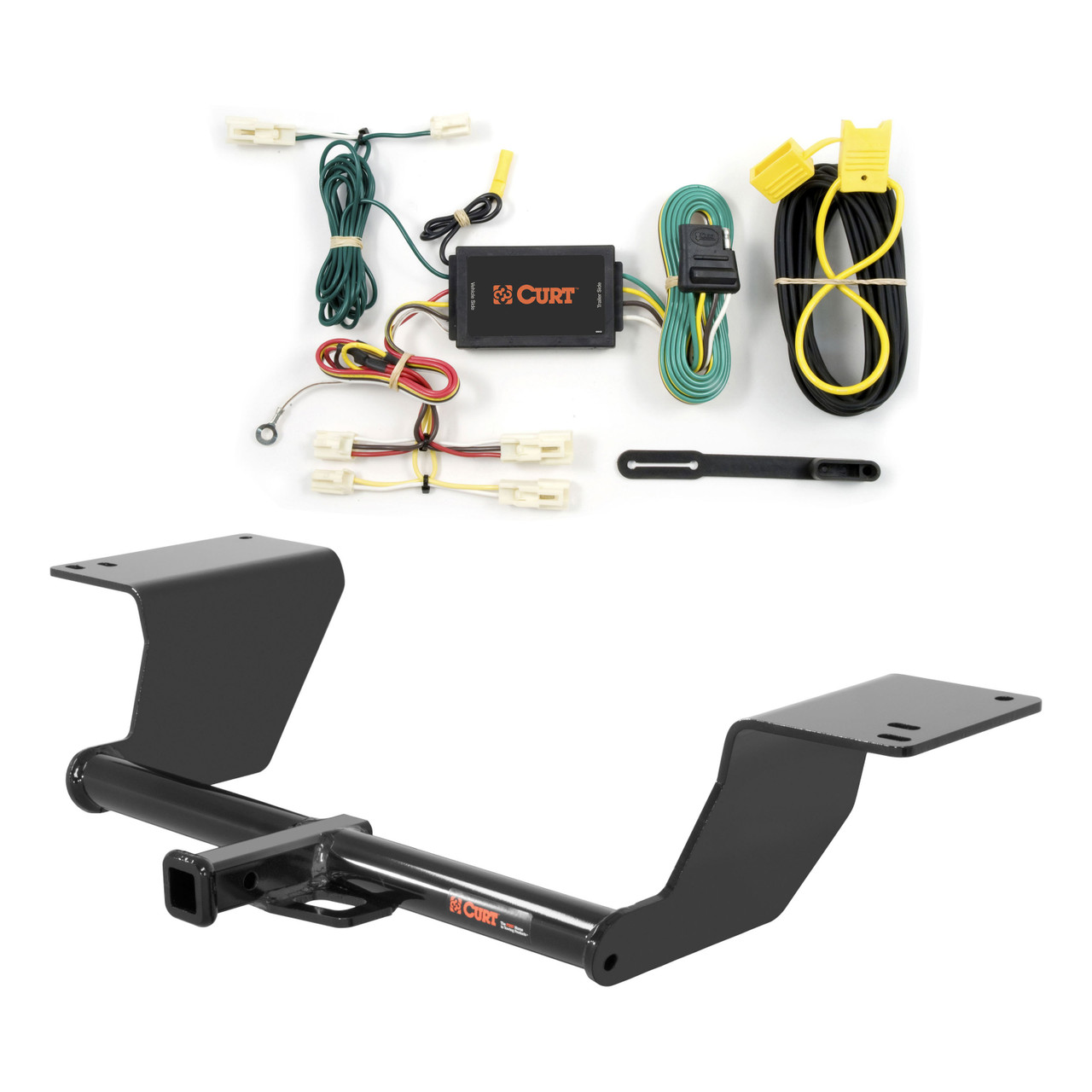 12 - 17 Toyota Camry Curt 1-1/4", Class 2 Trailer Tow Hitch + 4-flat Wiring Kit 12107