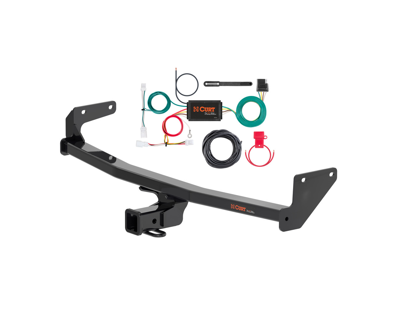 2022 Kia Niro Curt 2", Class 3 Trailer Tow Hitch + 4-flat Wiring Kit 13531