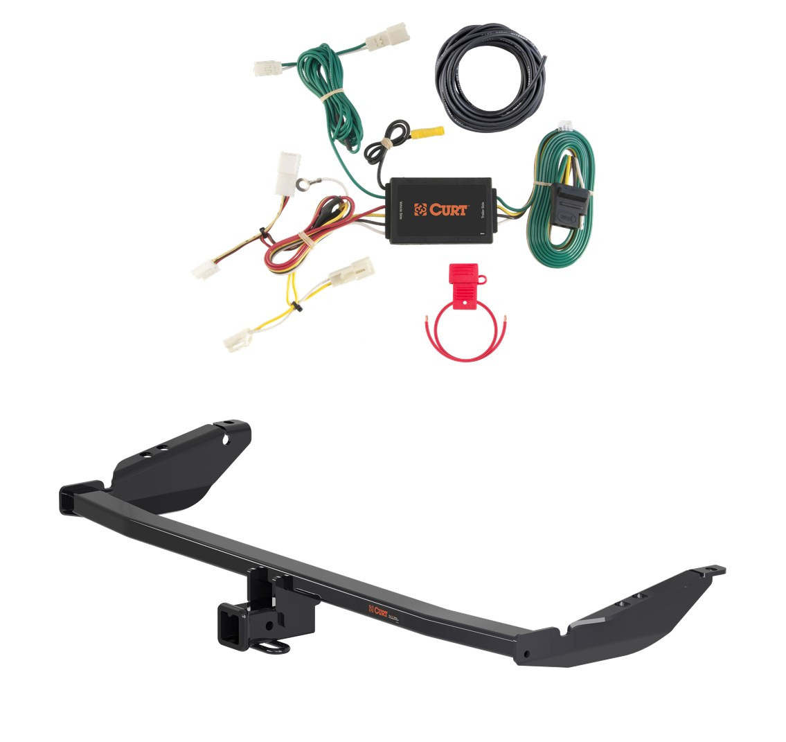 2011 - 2014 Toyota Sienna Curt 2", Class 3 Trailer Tow Hitch + 4-flat Wiring Kit 13343