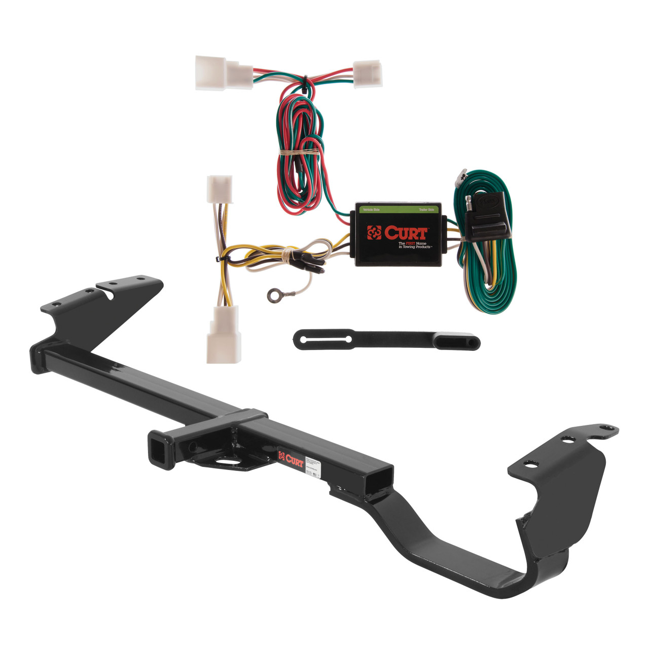 02 - 06 Toyota Camry Curt 1-1/4", Class 2 Trailer Tow Hitch + 4-flat Wiring Kit 12339