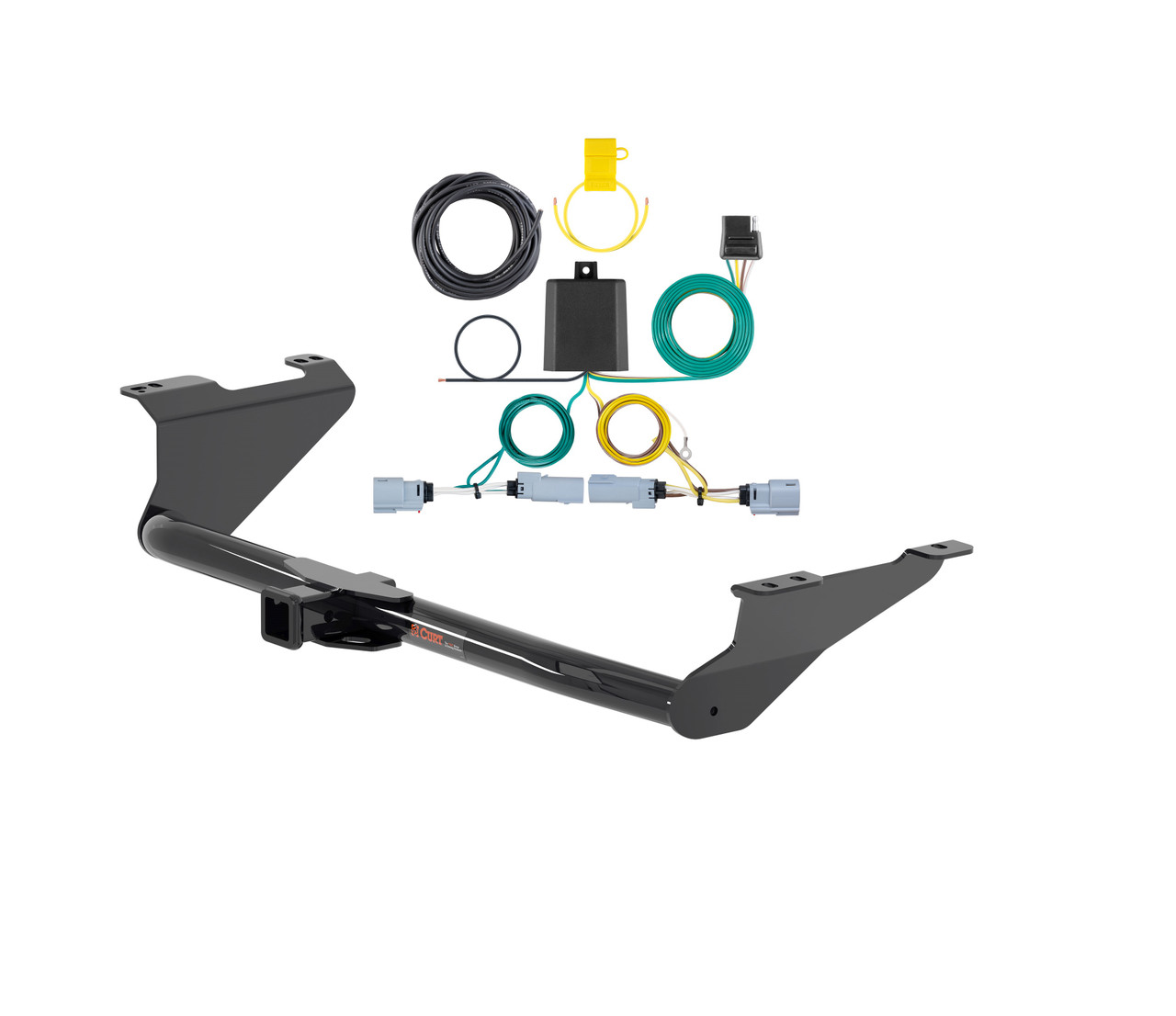 20 - 24 Chrysler Voyager Curt 2", Class 3 Trailer Tow Hitch + 4-flat Wiring Kit 13383