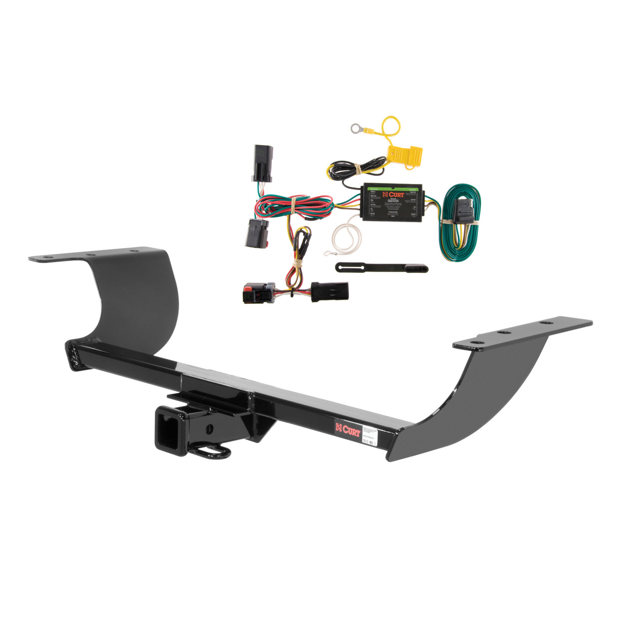 11 - 14 Chrysler 300C Curt 2", Class 3 Trailer Tow Hitch + 4-flat Wiring Kit 13093