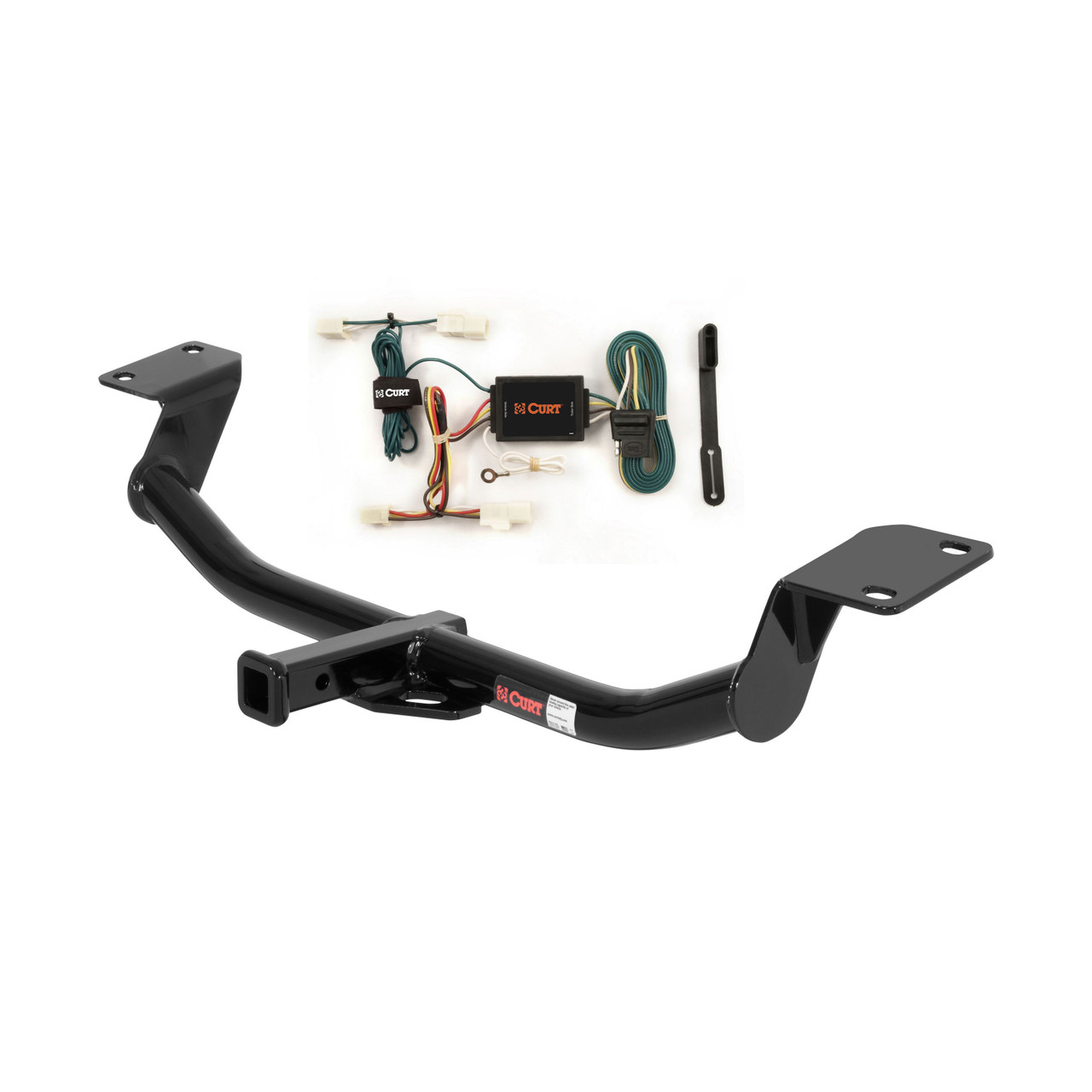 03 - 08 Toyota Matrix Excluding XR and XRS Curt 1-1/4", Class 2 Trailer Tow Hitch + 4-flat Wiring Kit 12221