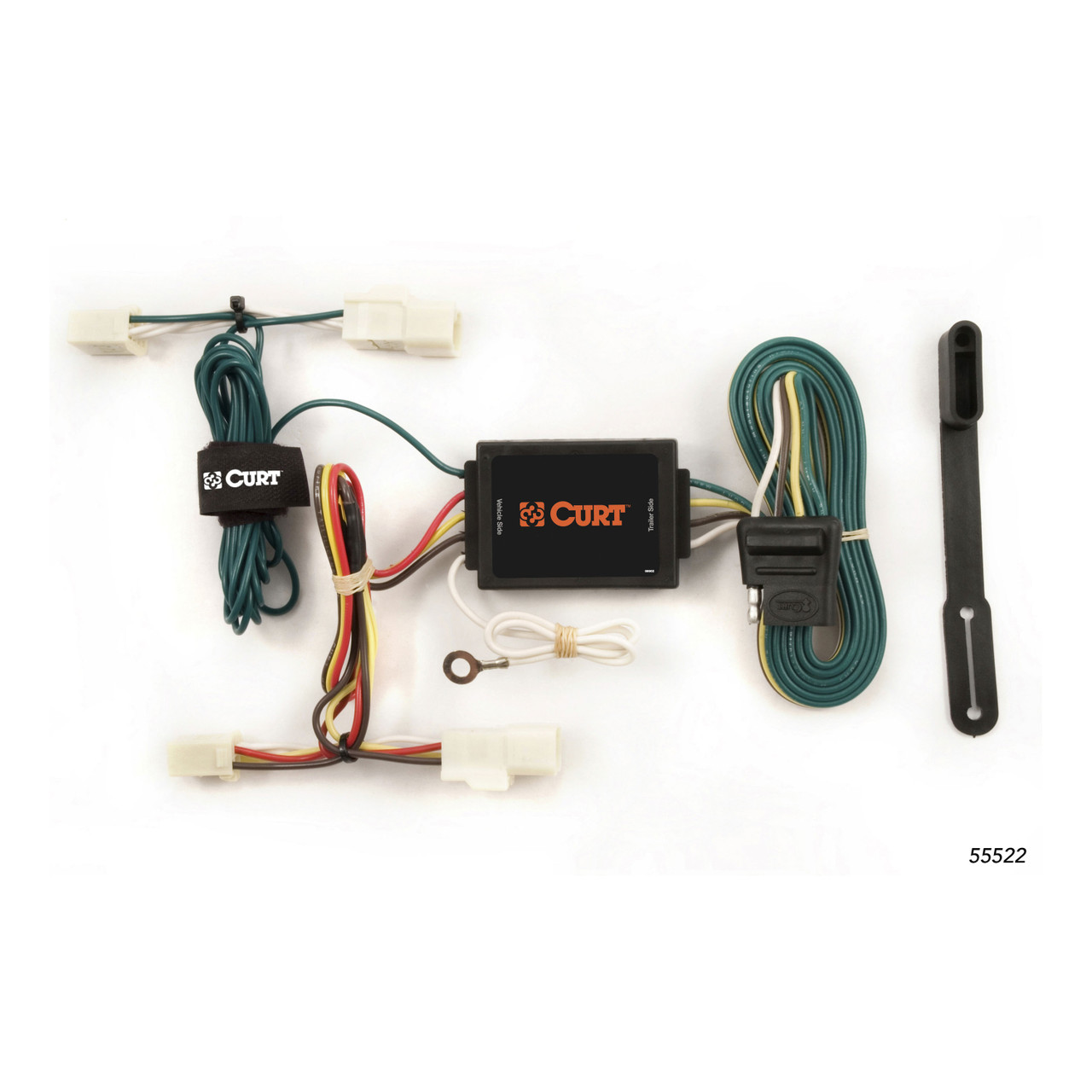 03 - 08 Toyota Matrix Excluding XR and XRS Curt 1-1/4", Class 2 Trailer Tow Hitch + 4-flat Wiring Kit 12221