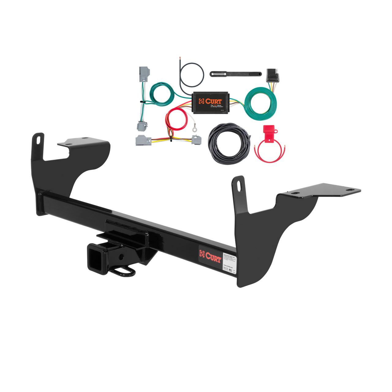 10 - 17 Volvo XC60 Curt 2", Class 3 Trailer Tow Hitch + 4-flat Wiring Kit 13268