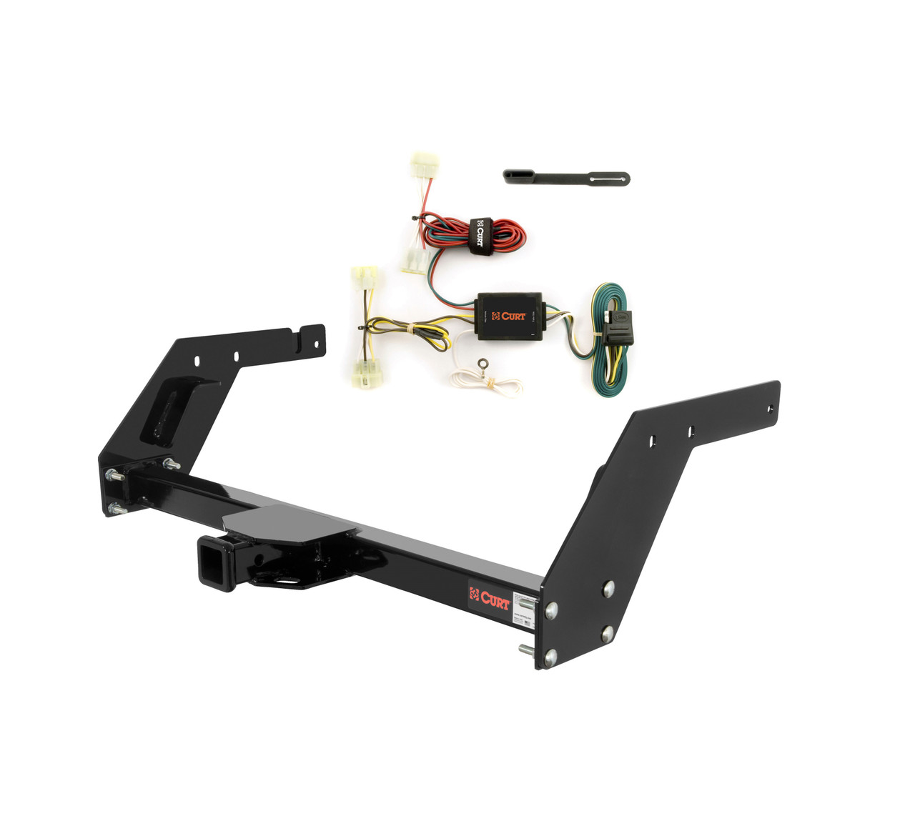 89 - 95 Toyota Pickup Curt 2", Class 3 Trailer Tow Hitch + 4-flat Wiring Kit 13086