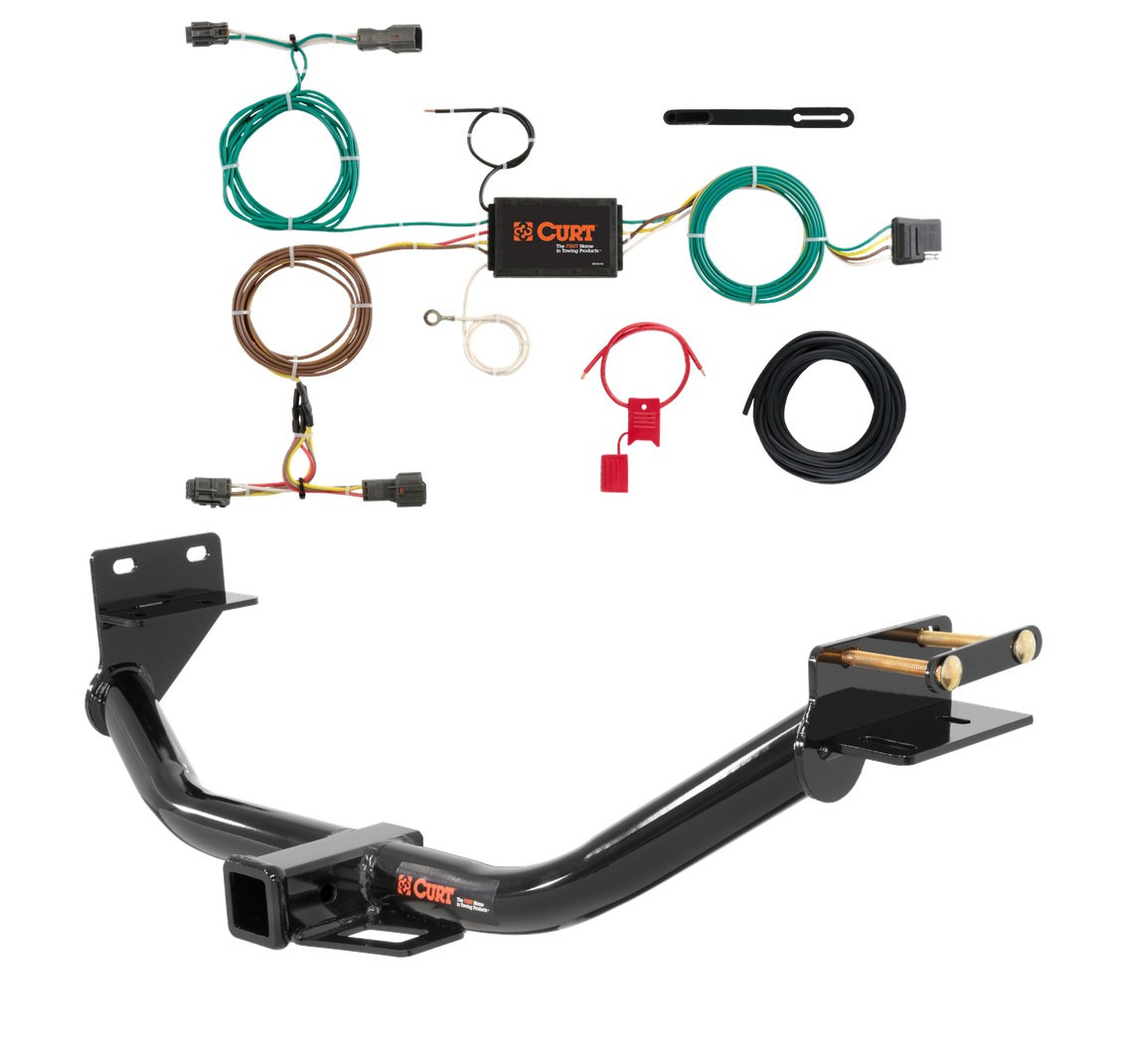 2014 - 2015 Kia Sorento SX Limited 2.0L and EX 2.0L models only Curt 2", Class 3 Trailer Tow Hitch + 4-flat Wiring Kit 13152