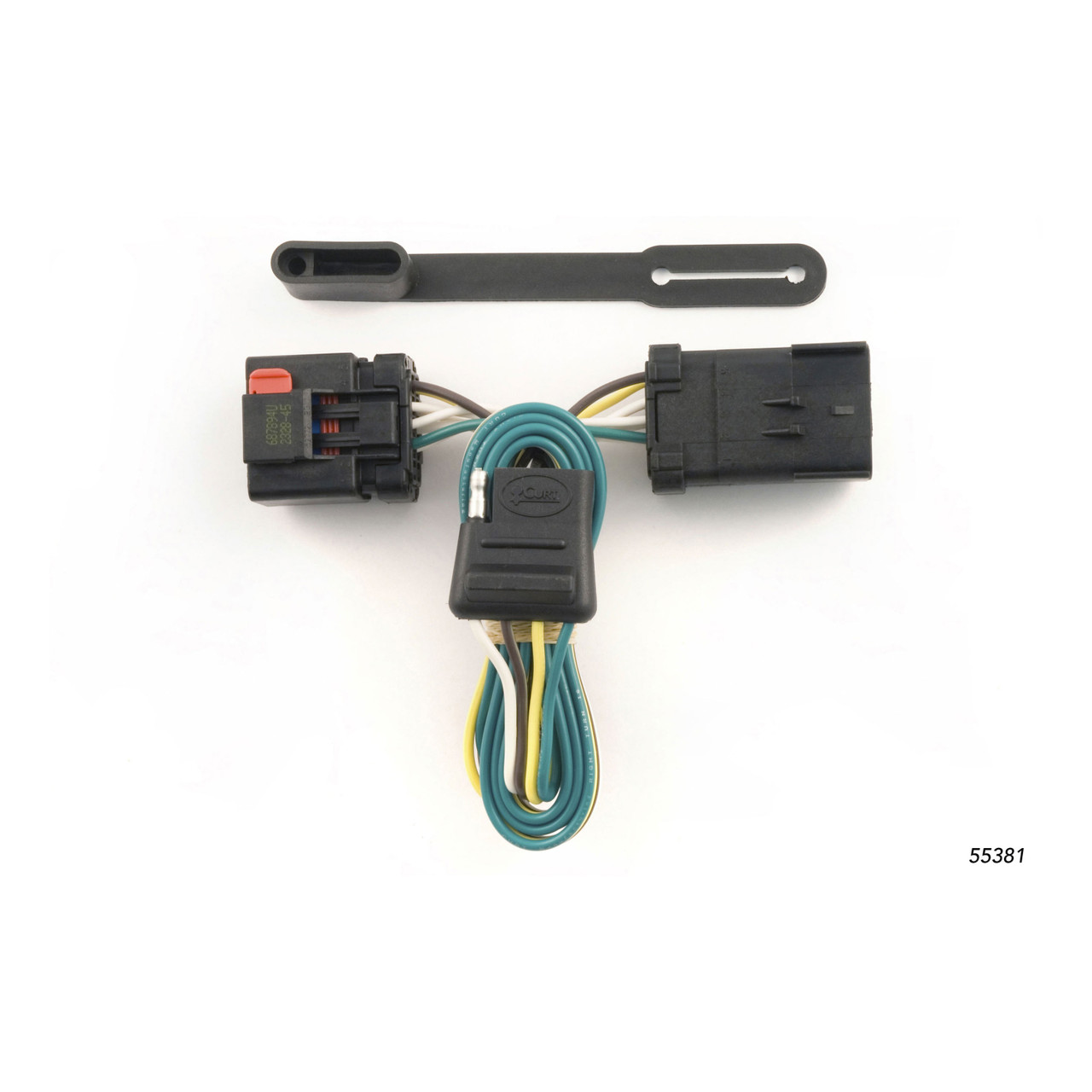 03 - 10 Dodge Ram 3500 Excluding factory receiver Curt 2", Class 3 Trailer Tow Hitch + 4-flat Wiring Kit 13333