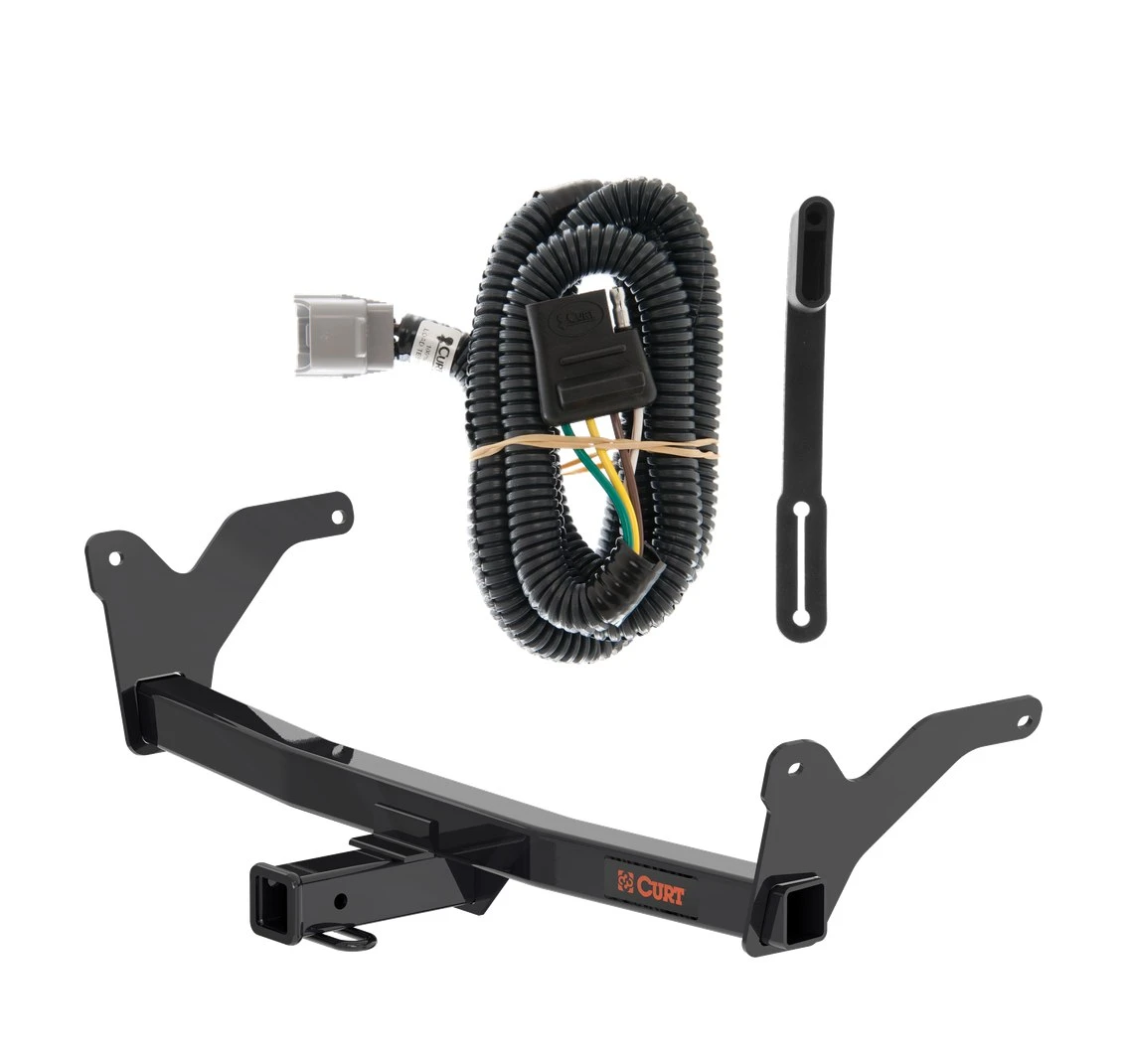 2024 - 2026 Lexus TX350 Curt 2", Class 3 Trailer Tow Hitch + 4-flat Wiring Kit 13519