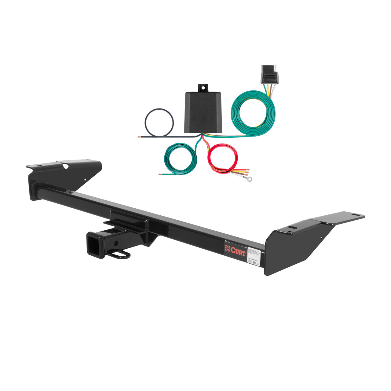 80 - 83 Lincoln Mark VI Curt 2", Class 3 Trailer Tow Hitch + 4-flat Wiring Kit 13707