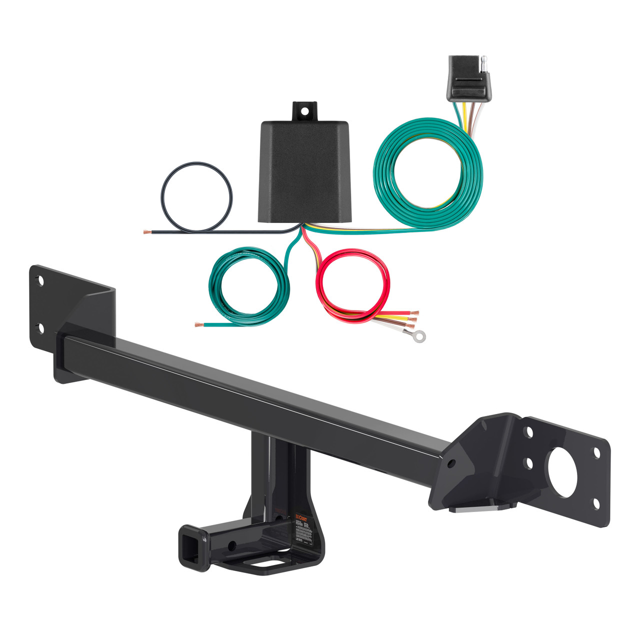 15 - 20 Mercedes-Benz C300 Sedan Curt 1-1/4", Class 1 Trailer Tow Hitch + 4-flat Wiring Kit 11485