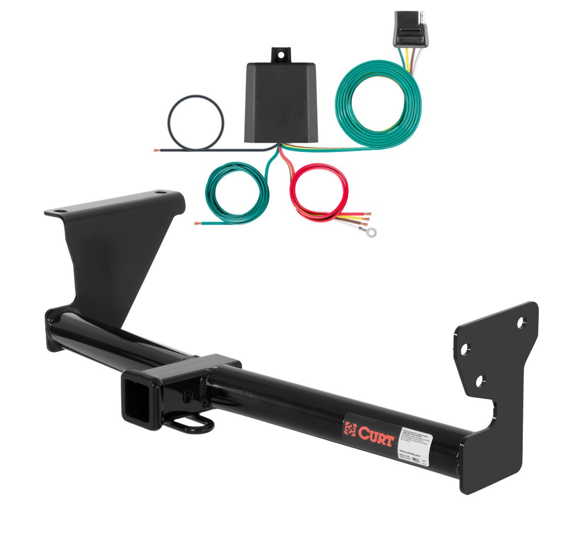 2008 - 2015 Land Rover LR2 Curt 2", Class 3 Trailer Tow Hitch + 4-flat Wiring Kit 13052