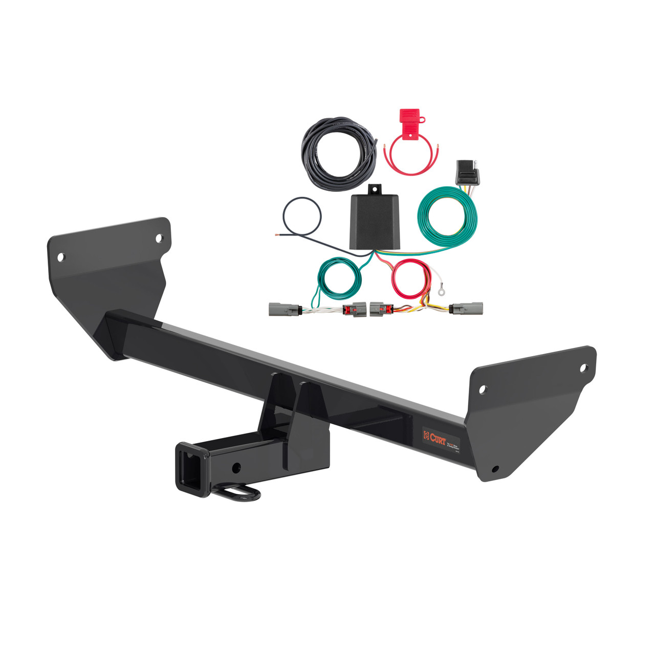 23 - 24 Mazda CX-50 Curt 2", Class 3 Trailer Tow Hitch + 4-flat Wiring Kit 13510