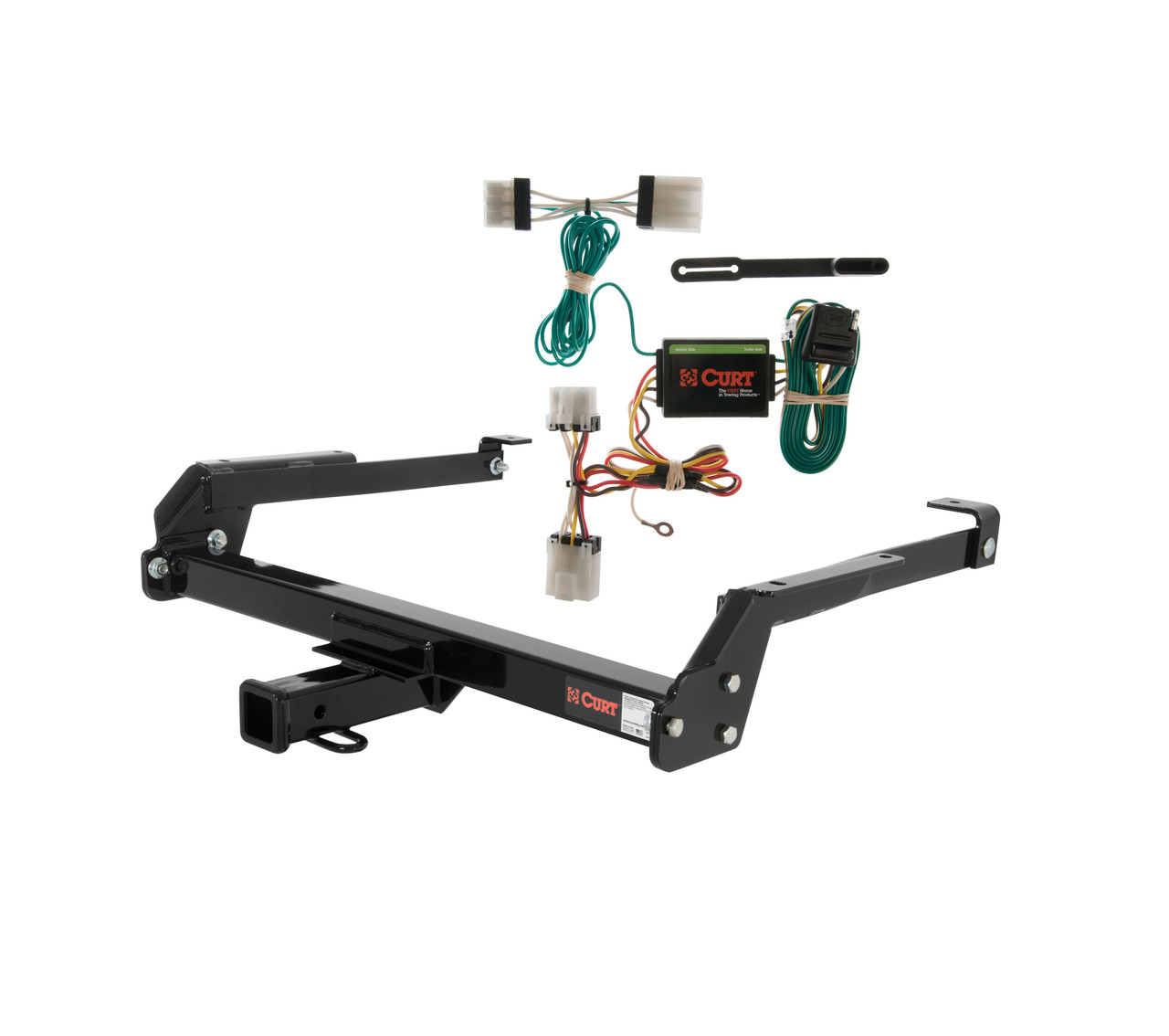 87 - 94 Nissan D21 Curt 2", Class 3 Trailer Tow Hitch + 4-flat Wiring Kit 13092