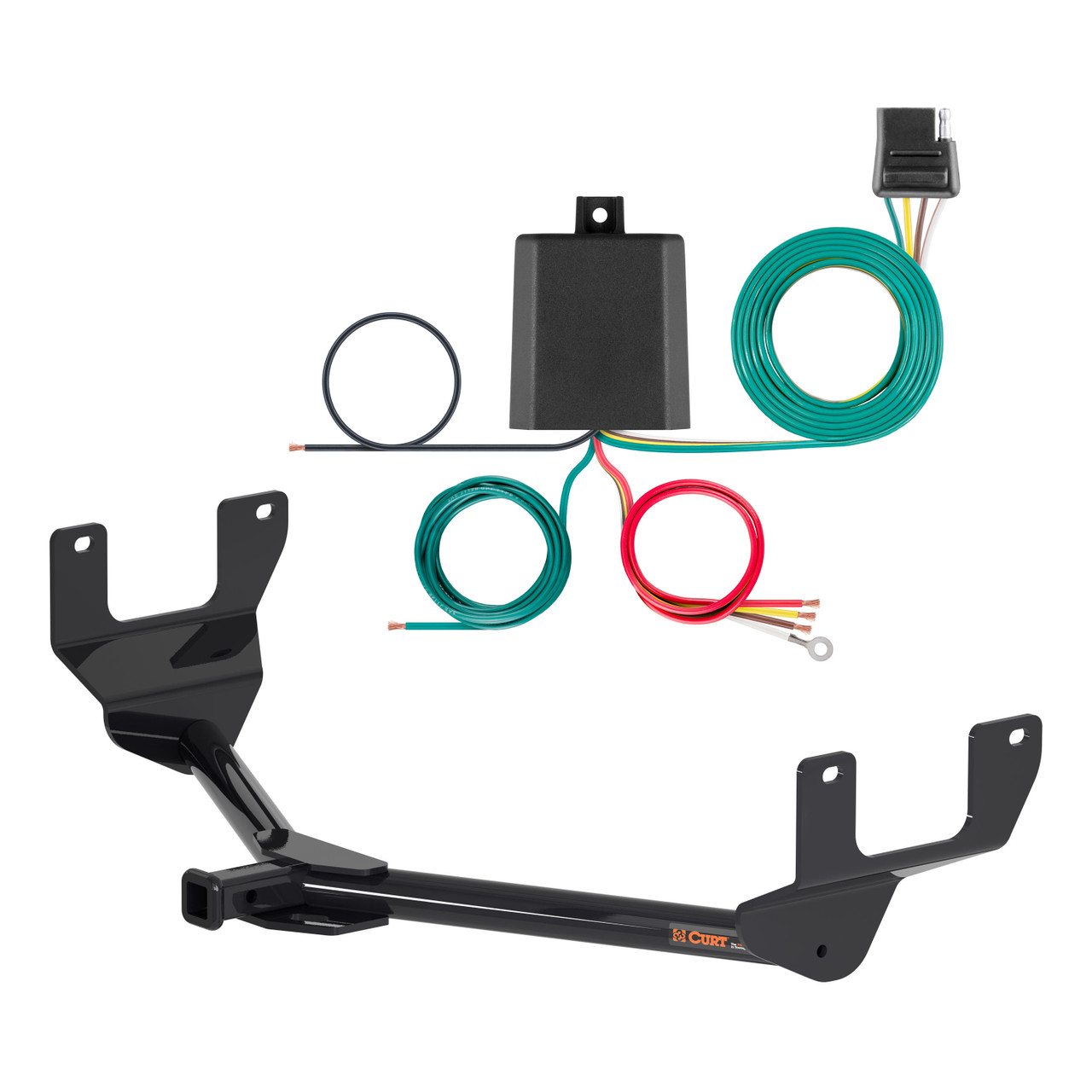 18 - 21 Lexus NX300 Curt 1-1/4", Class 2 Trailer Tow Hitch + 4-flat Wiring Kit 12172