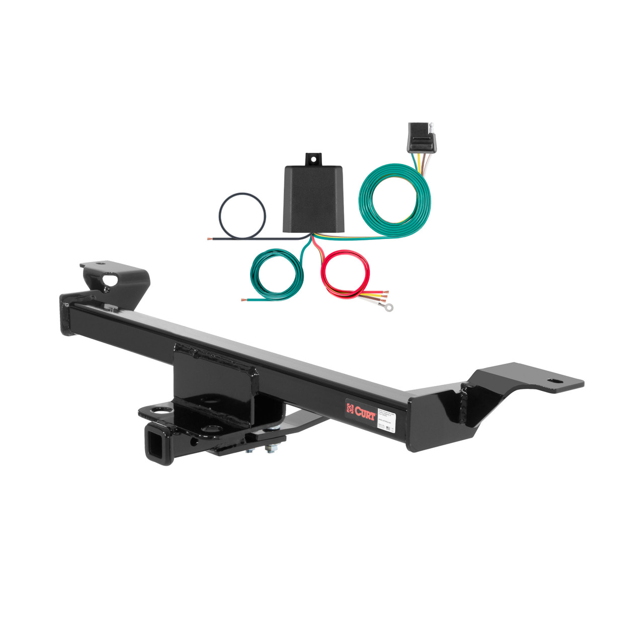 02 - 06 Nissan Altima Sedan Curt 1-1/4", Class 1 Trailer Tow Hitch + 4-flat Wiring Kit 11264