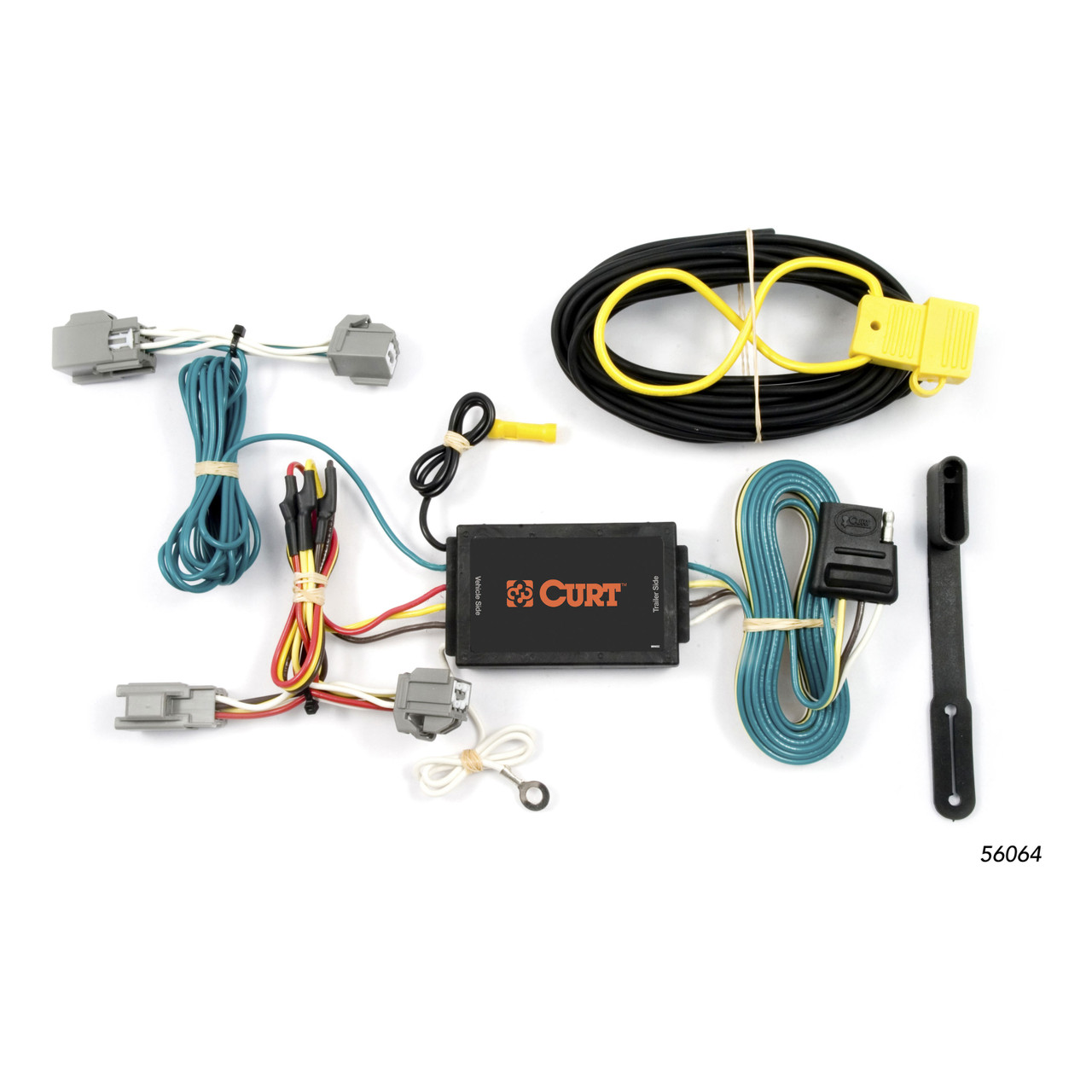 09 - 10 Lincoln MKS Curt 1-1/4", Class 2 Trailer Tow Hitch + 4-flat Wiring Kit 12088
