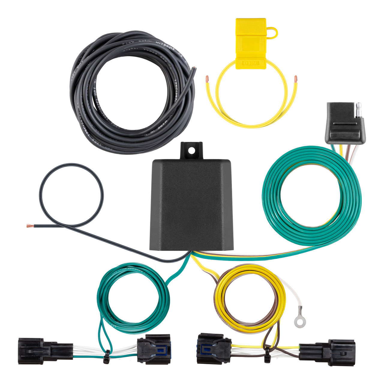 23 - 24 Kia Telluride LX or S only Curt 2", Class 3 Trailer Tow Hitch + 4-flat Wiring Kit 13420