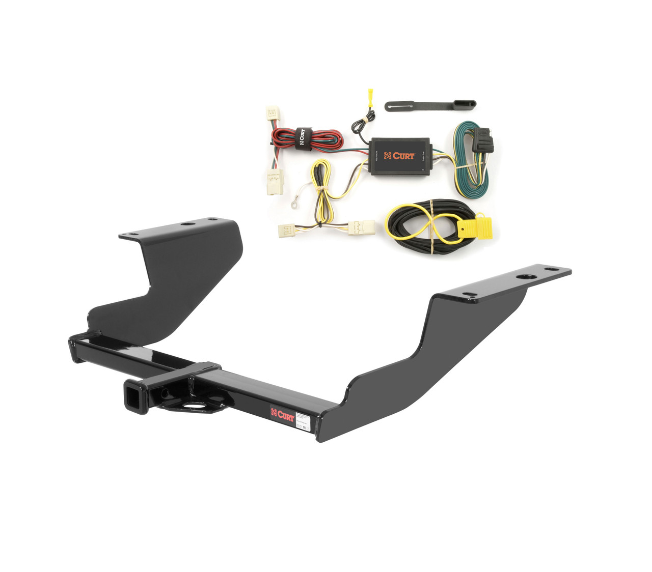 08 - 11 Subaru Impreza Sedan Curt 1-1/4", Class 1 Trailer Tow Hitch + 4-flat Wiring Kit 11317