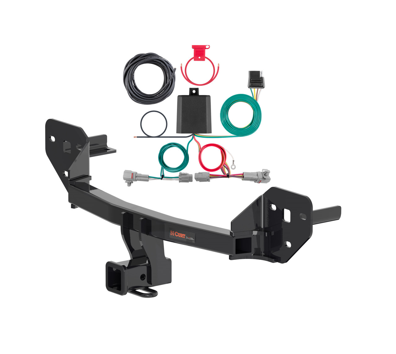 20 - 25 Subaru Legacy Sedan Curt 2", Class 3 Trailer Tow Hitch + 4-flat Wiring Kit 13494-1