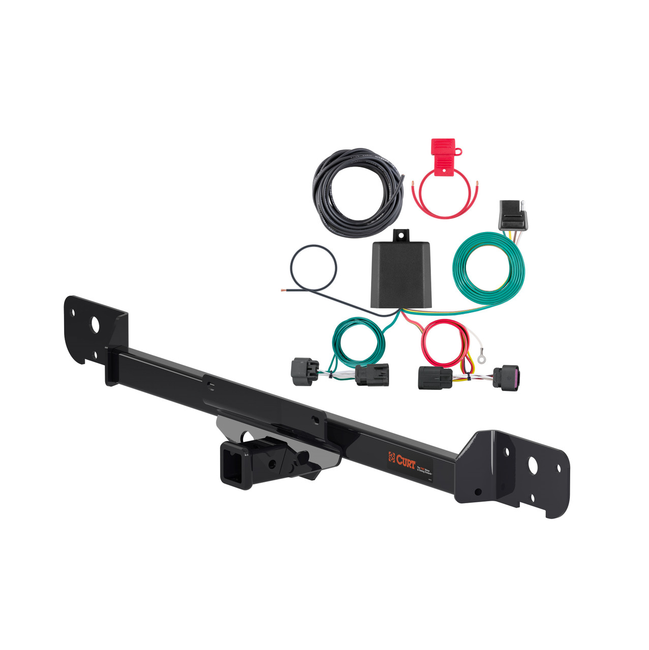 14 - 21 Ram ProMaster 2500 Curt 2", Class 3 Trailer Tow Hitch + 4-flat Wiring Kit 13295