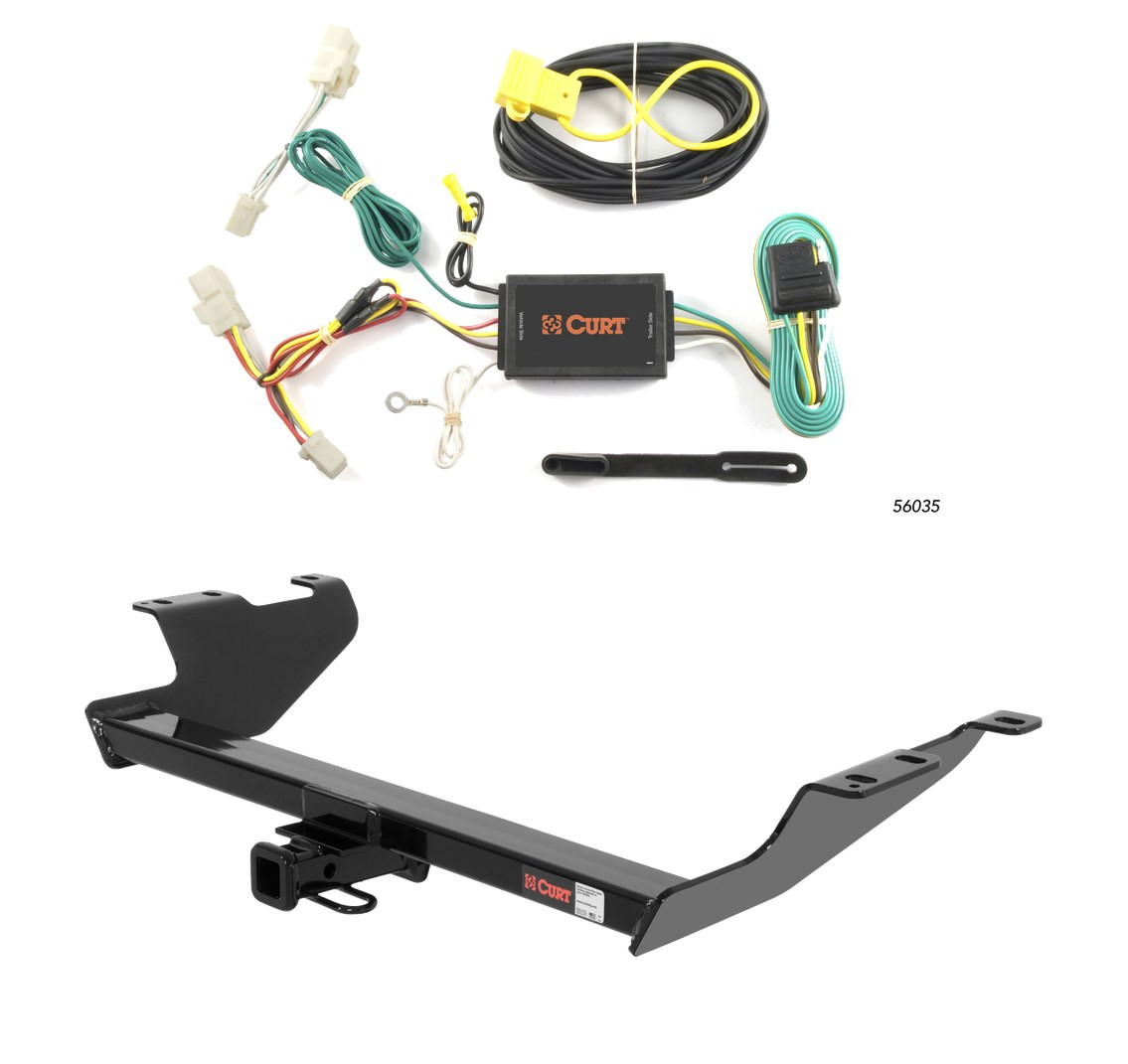2011 - 2015 Scion xB Curt 1-1/4", Class 2 Trailer Tow Hitch + 4-flat Wiring Kit 12490