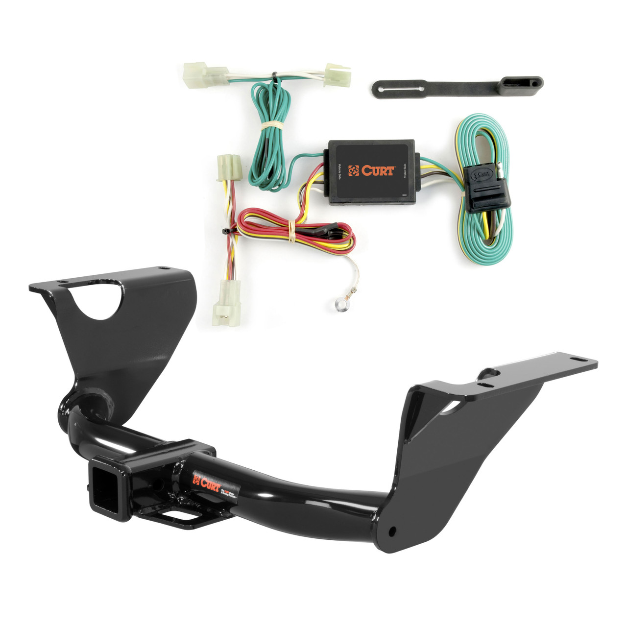 10 - 14 Subaru Legacy Sedan Curt 2", Class 3 Trailer Tow Hitch + 4-flat Wiring Kit 13158