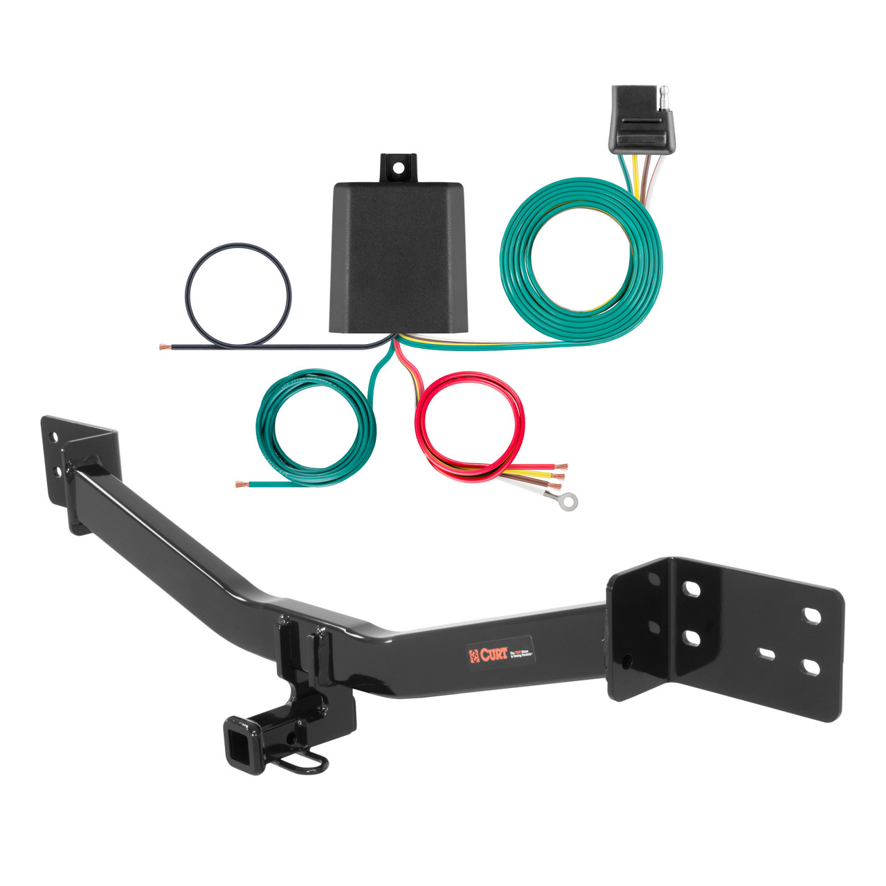 12 - 17 Lexus LS460 Curt 1-1/4", Class 2 Trailer Tow Hitch + 4-flat Wiring Kit 12114