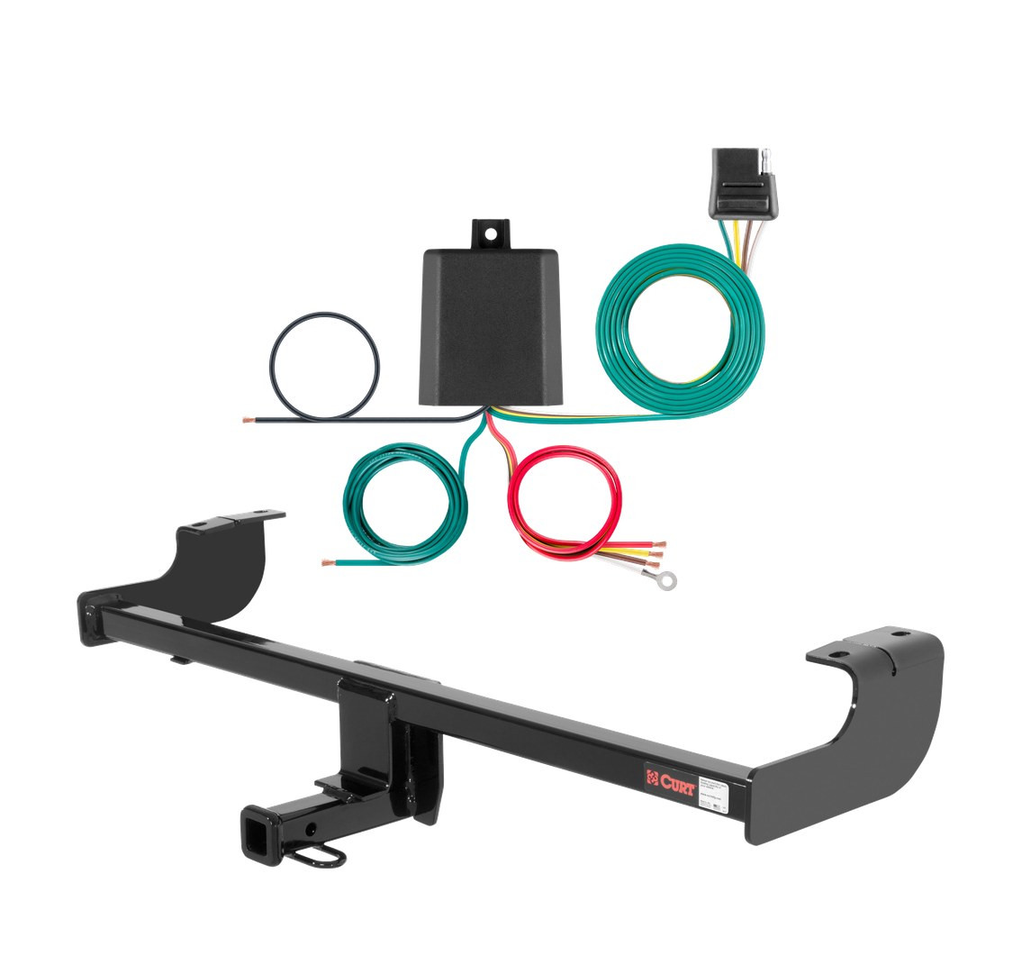 2007 Scion xB Curt 1-1/4", Class 1 Trailer Tow Hitch + 4-flat Wiring Kit 11487
