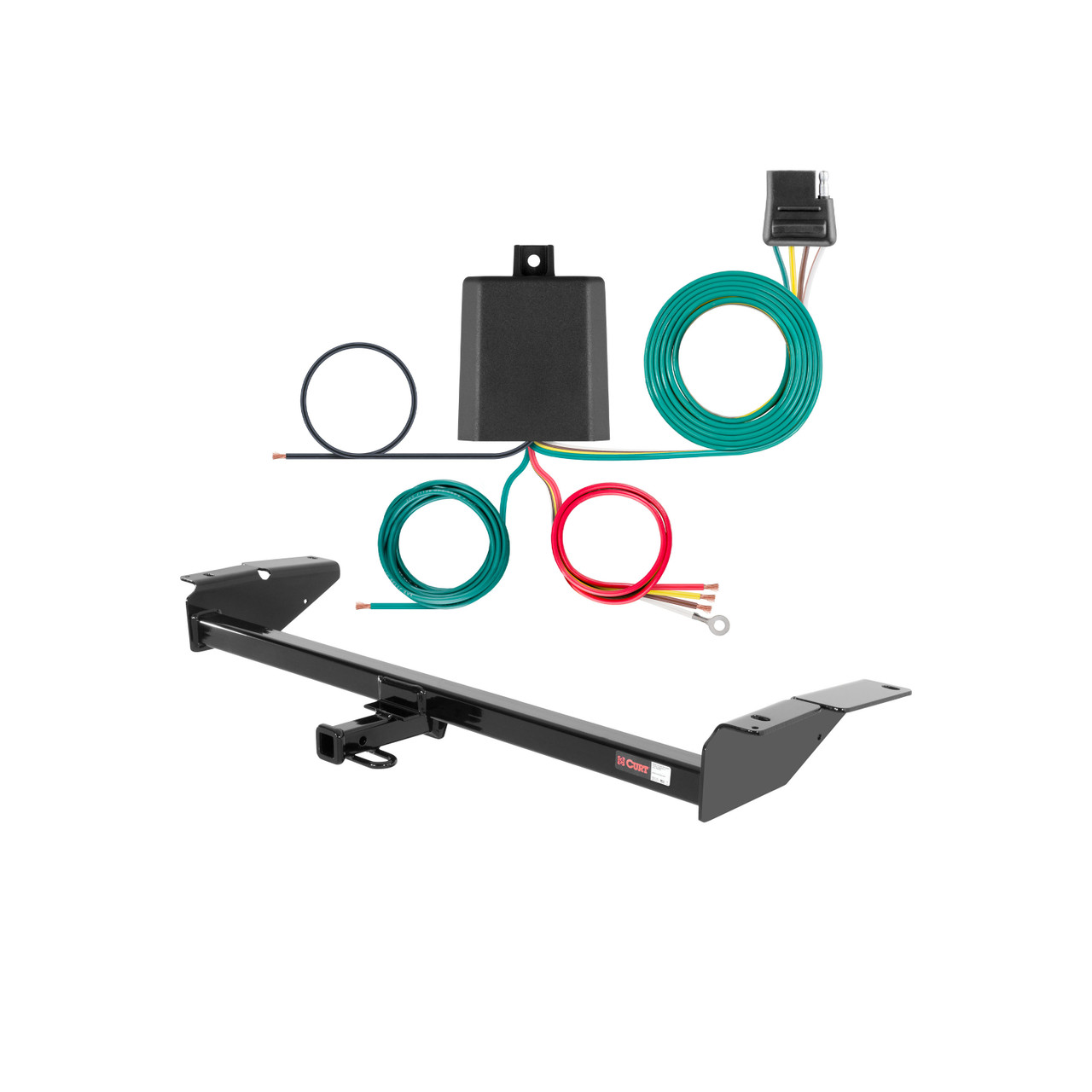 80 - 83 Lincoln Mark VI Curt 1-1/4", Class 2 Trailer Tow Hitch + 4-flat Wiring Kit 12130