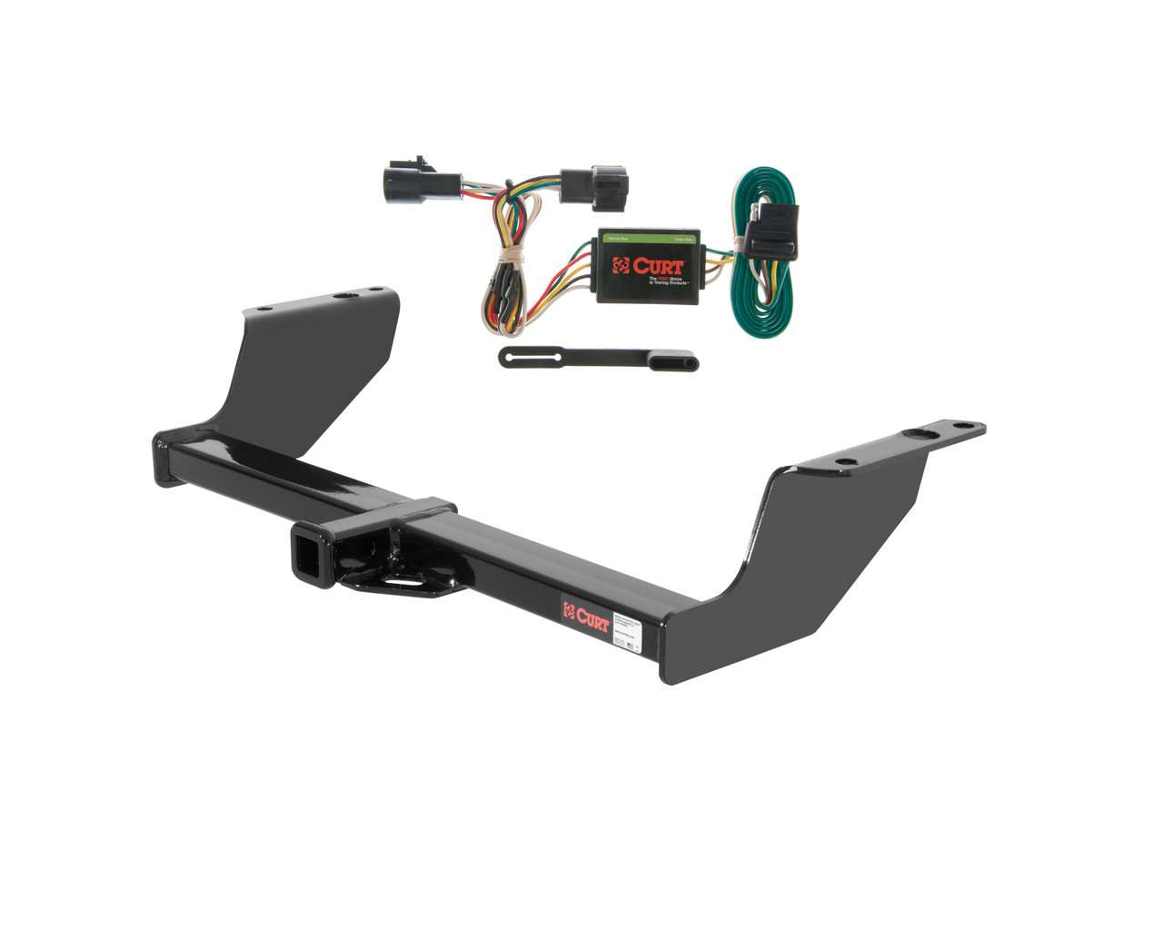 94 - 96 Mazda B3000 Curt 1-1/4", Class 2 Trailer Tow Hitch + 4-flat Wiring Kit 12012