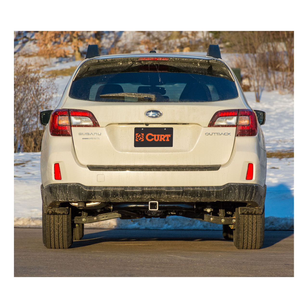 2015 - 2019 Subaru Legacy Sedan Curt 2", Class 3 Trailer Tow Hitch + 4-flat Wiring Kit 13390