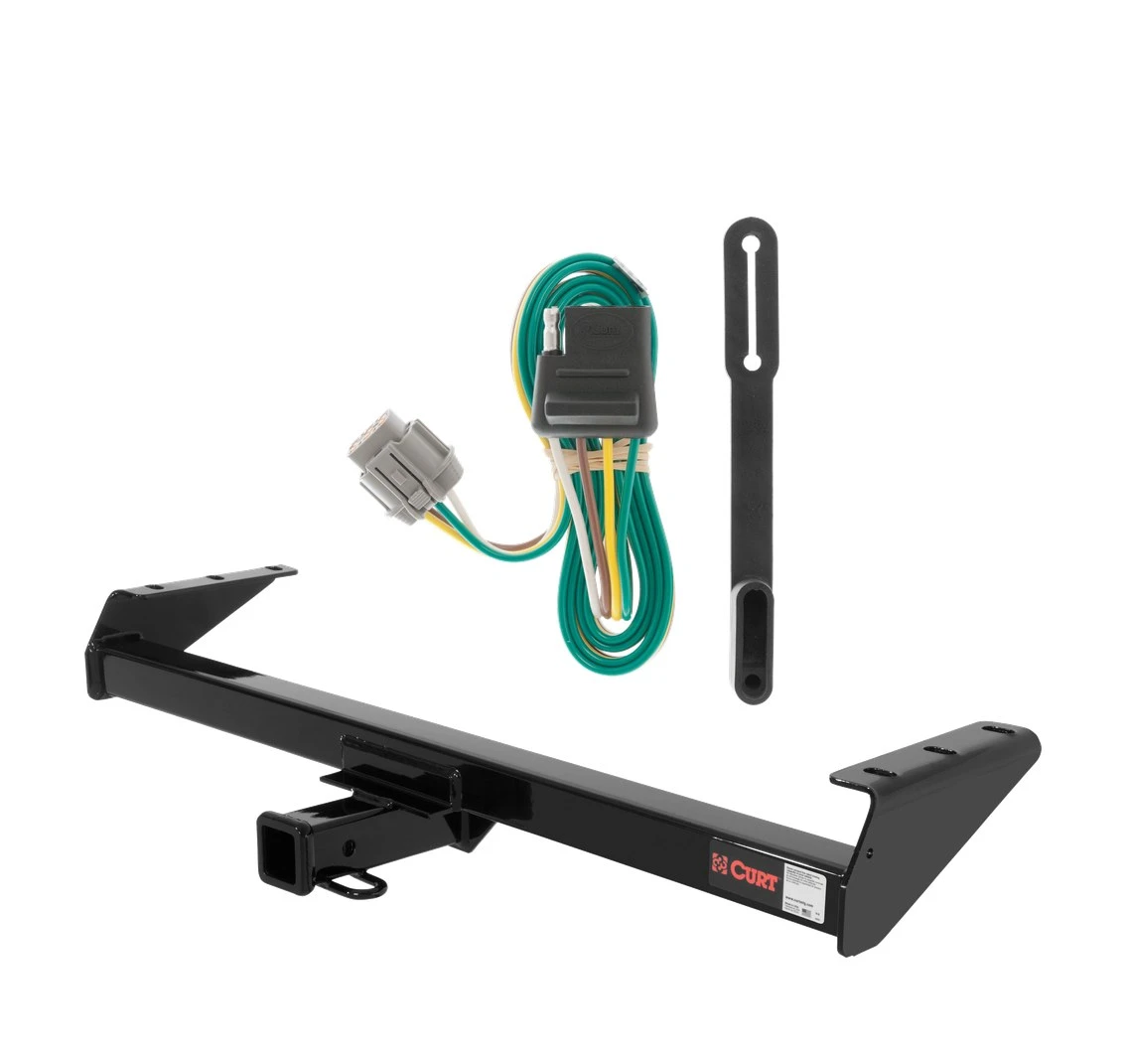 2009 - 2012 Suzuki Equator Curt 2", Class 3 Trailer Tow Hitch + 4-flat Wiring Kit 13241