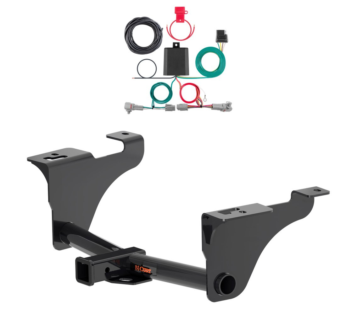 2020 - 2025 Subaru Legacy Sedan Curt 2", Class 3 Trailer Tow Hitch + 4-flat Wiring Kit 13570