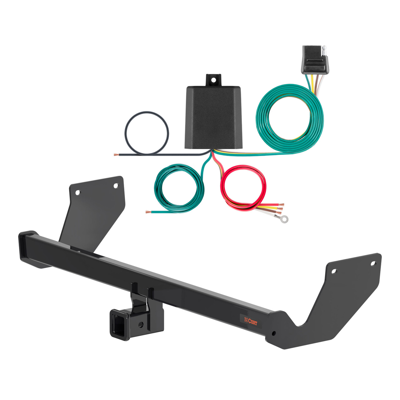 23 - 24 Subaru Solterra Curt 2", Class 3 Trailer Tow Hitch + 4-flat Wiring Kit 13544