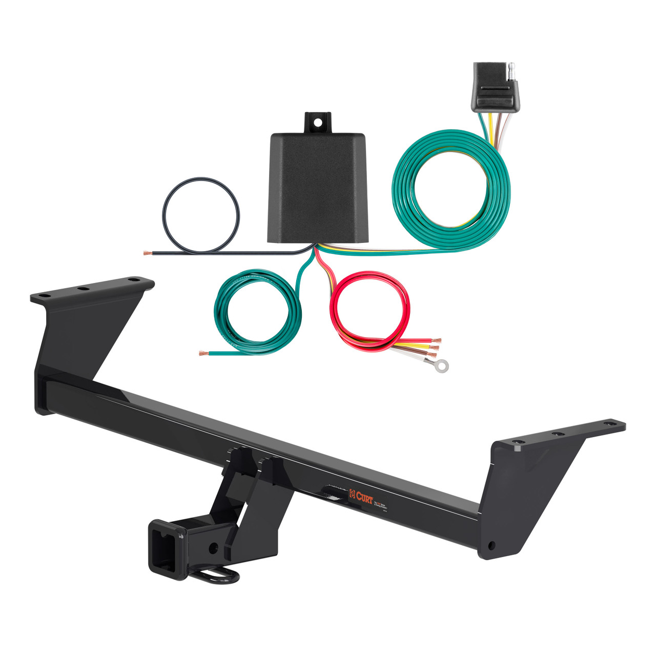 17 - 23 Nissan Qashqai Curt 2", Class 3 Trailer Tow Hitch + 4-flat Wiring Kit 13377