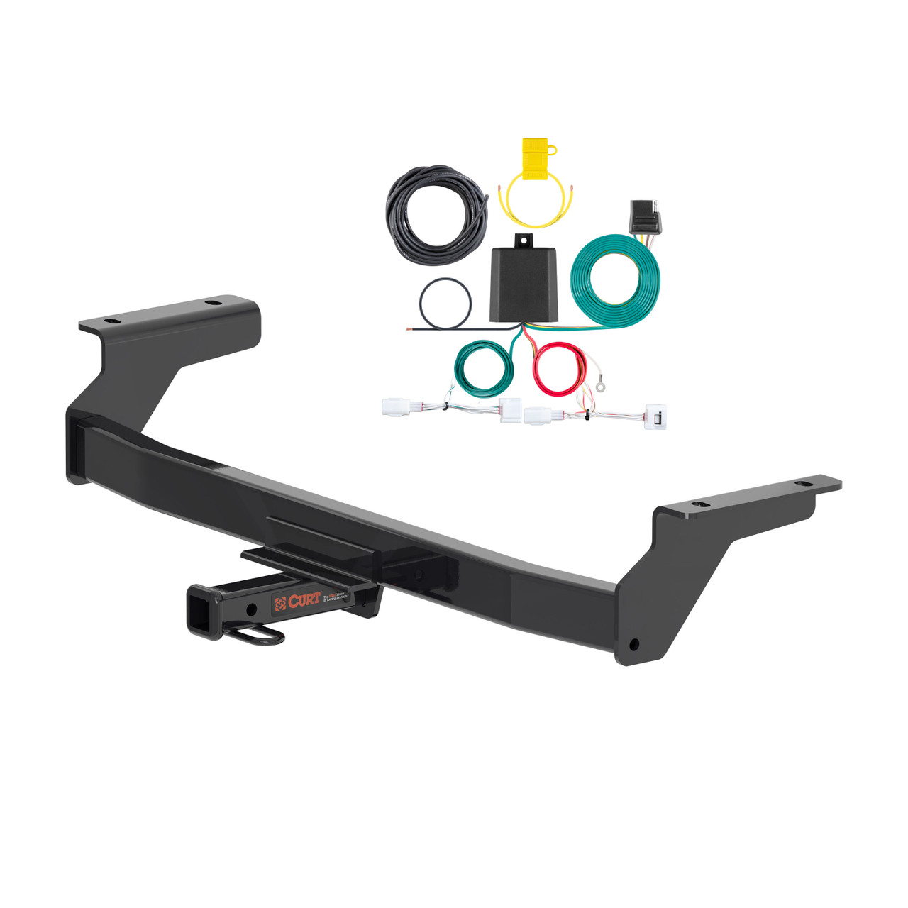 20 - 24 Mazda CX-30 Curt 1-1/4", Class 1 Trailer Tow Hitch + 4-flat Wiring Kit 11599