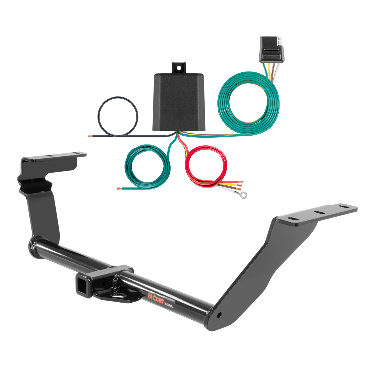 17 - 20 Toyota 86 Curt 1-1/4", Class 1 Trailer Tow Hitch + 4-flat Wiring Kit 11379