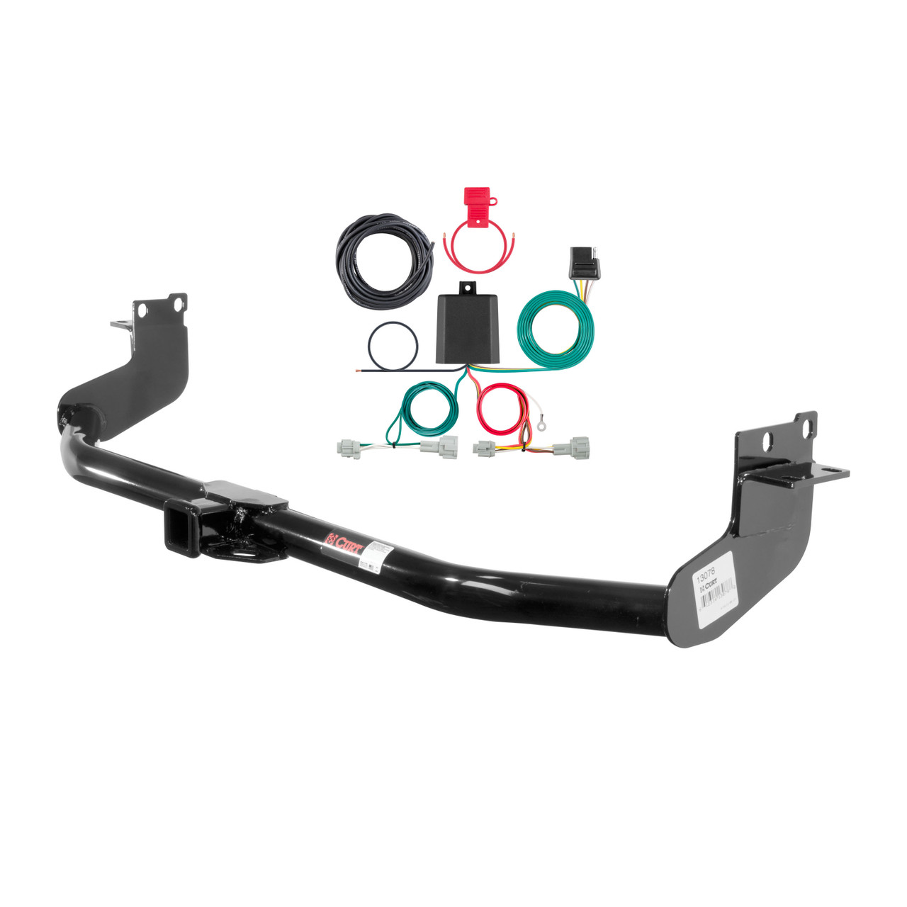 11 - 17 Nissan Quest Curt 2", Class 3 Trailer Tow Hitch + 4-flat Wiring Kit 13078