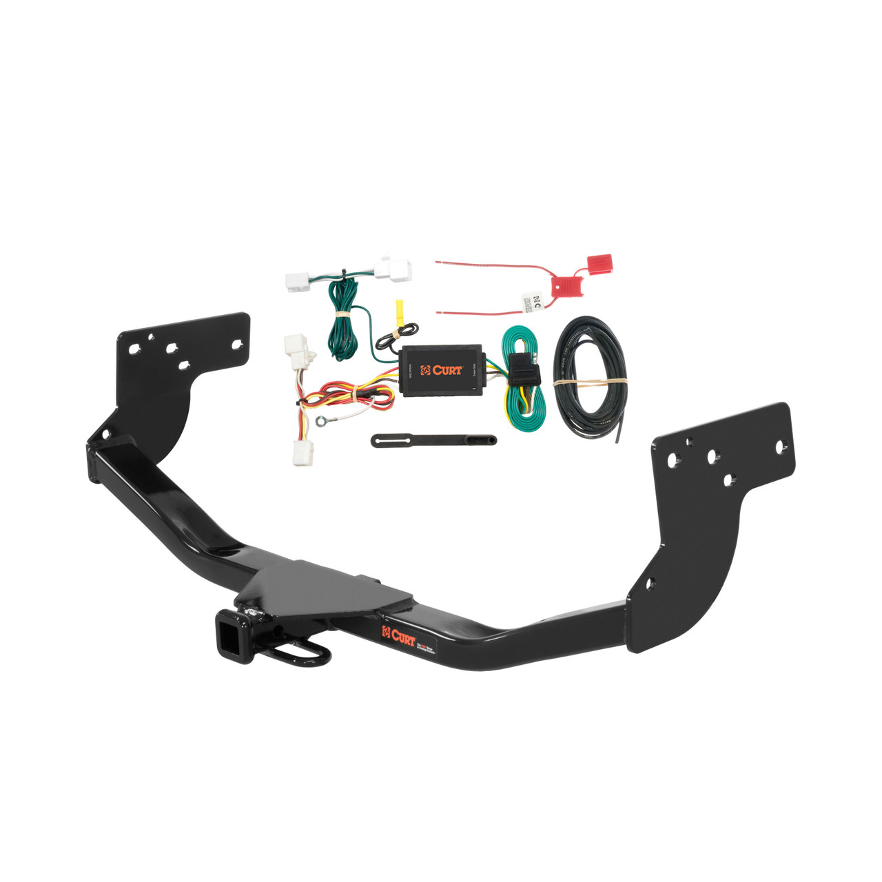 07 - 15 Mazda CX-9 Curt 1-1/4", Class 2 Trailer Tow Hitch + 4-flat Wiring Kit 12112