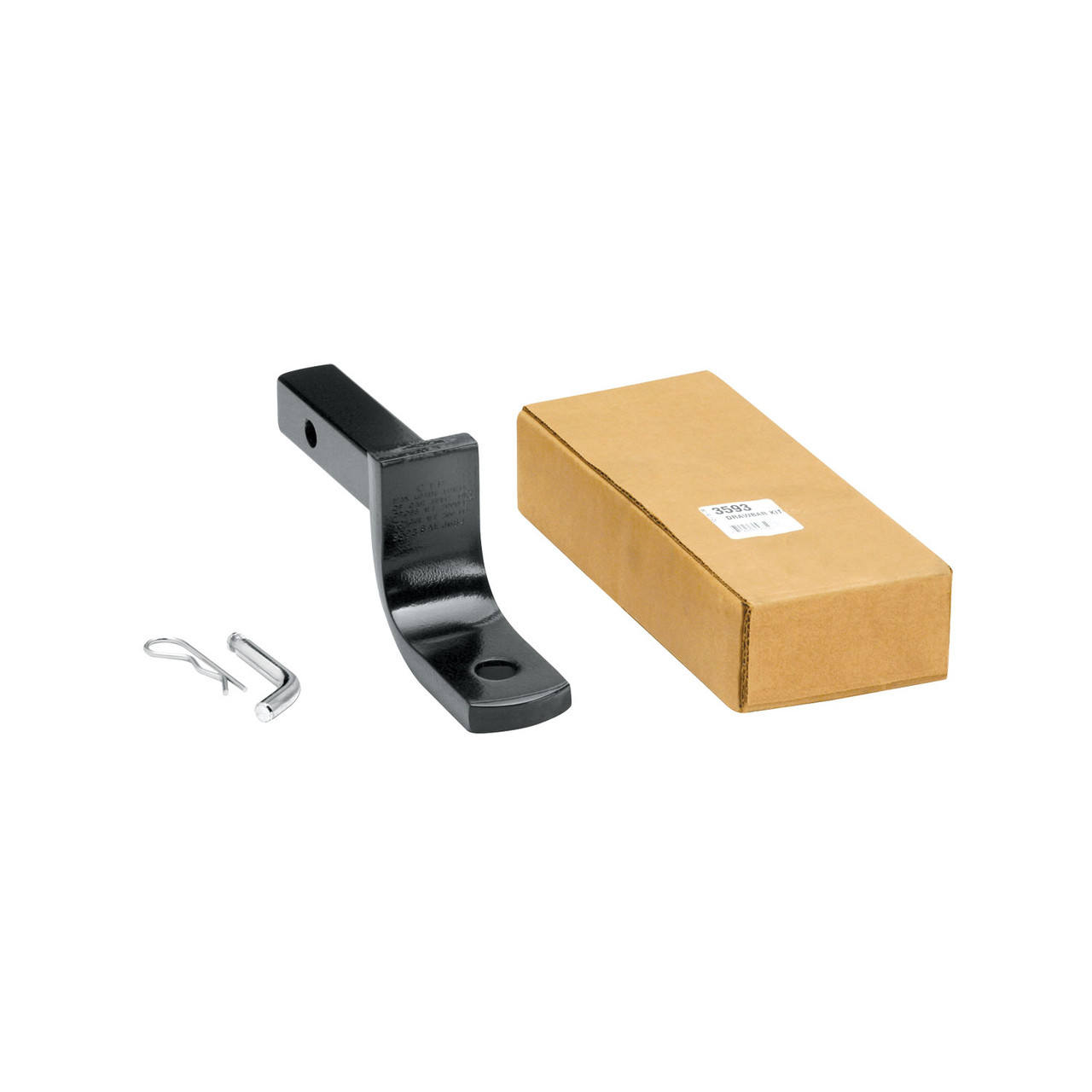 Draw-tite Trailer Hitch Ball Mount, Fits 1-1/4 in. Receiver, 2.75 in. Drop, 2.75 in. Rise, 2,000 lbss. Capacity, Black