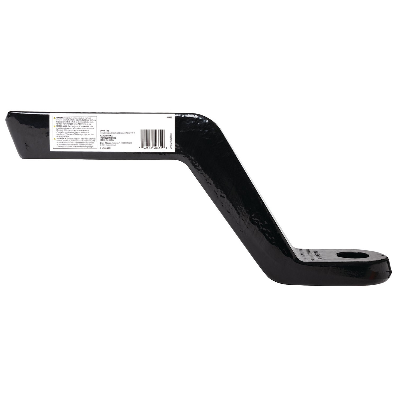 Draw-Tite Trailer Hitch Ball Mount, Fits 2 Inch Square Receiver, 6 Inch Drop, 5 Inch Rise, 16,000 lbss. Capacity, Black