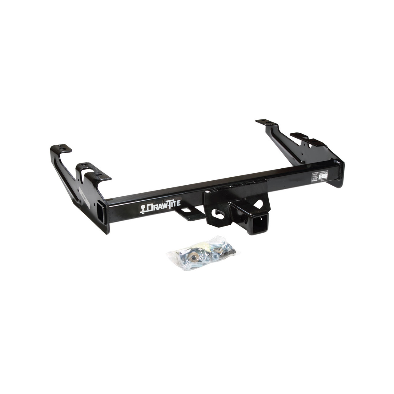 Draw-tite Class 4 Trailer Hitch, 2" Square Receiver, Black for Select Chevrolet C1500, Chevrolet C2500, Chevrolet C3500, Chevrolet K1500, Chevrolet K2500, Chevrolet K3500, GMC C1500, GMC C2500, GMC C3500, GMC K1500, GMC K2500, GMC K3500 41524