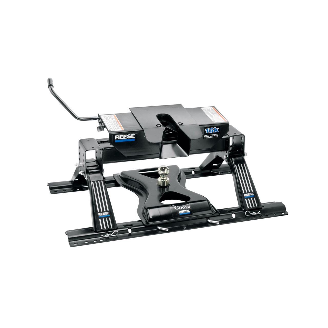 Reese 16K Adjustable Height Dual Jaw Fifth Wheel Hitch Complete System, Industry Standard Mount