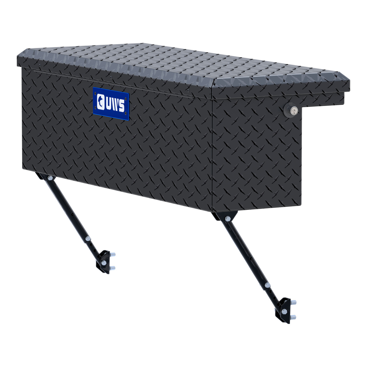 UWS Matte Black Aluminum 36" Truck Side Tool Box with Low Profile, Space-Saving Legs EC30363-MK2